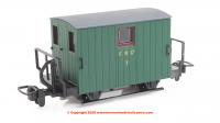 GR582A Peco FR Quarryman Brake Van, Double Balcony, 1920s Green, No.7
